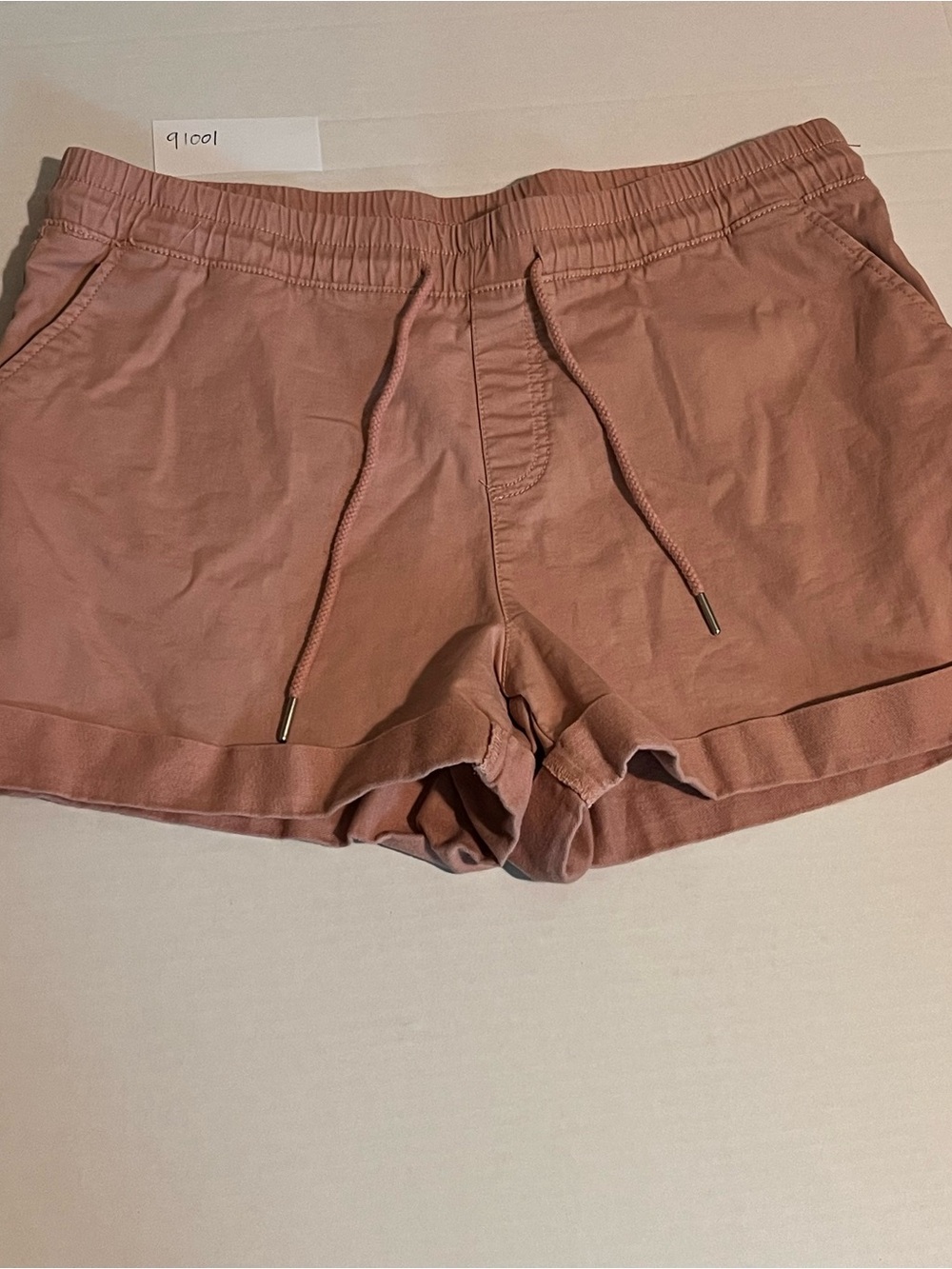 Time and Tru Women's Casual Drawstring Shorts - Rose